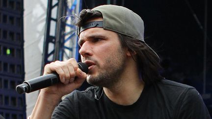 Orelsan sur scène en juillet 2014.
 (François Loock / CITIZENSIDE.COM / AFP)