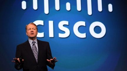 Le PDG de Cisco, John Chambers - 22/04/09 (AFP)