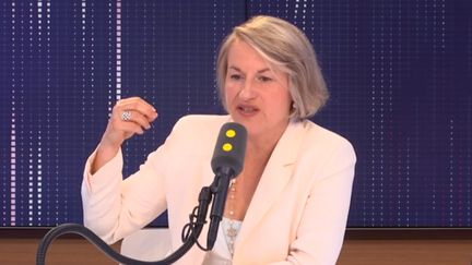 Anne Rigail, directrice générale d'Air France, invitée de franceinfo le vendredi 2 août 2019 (FRANCEINFO / RADIOFRANCE)