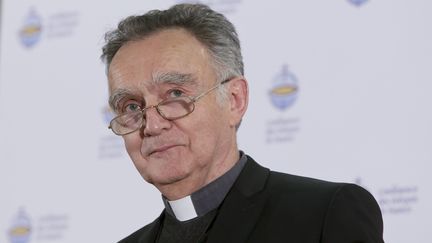 Mgr Georges Pontier, lors d'une conférence de presse. (THOMAS PADILLA / MAXPPP)