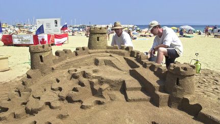 Concours international de châteaux de sable au Lavandou (Var). Photo d'illustration.
 (ERIC ESTRADE / AFP)