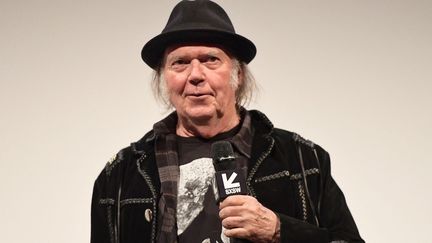 Le chanteur&nbsp;américano-canadien, Neil Young à Austin (USA) en 2018 (MATT WINKELMEYER / GETTY IMAGES NORTH AMERICA / GETTY IMAGES VIA AFP)