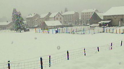 Carcassonne sous la neige. (France 2)