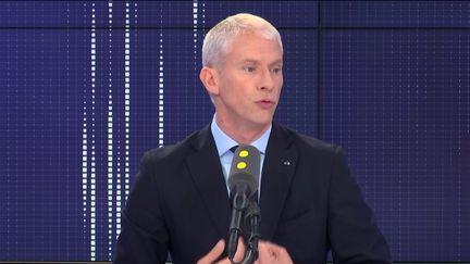 Franck Riester, ministre de la Culture, invité du "8.30 franceinfo", mercredi 25 septembre 2019.&nbsp; (FRANCEINFO / RADIOFRANCE)