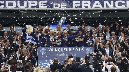 Le Paris Saint-Germain, vainqueur de la Coupe de France la saison passée (THOMAS SAMSON / AFP)