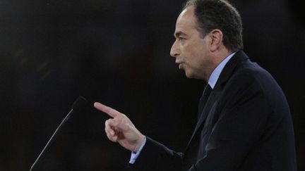 Jean-François Copé lors du meeting de Villepinte, le 11 mars 2012. (AFP - Lionel Bonaventure)