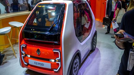 Un prototype de véhicule autonome présenté par Renault au salon Viva Technologie à Paris, le 16 mai 2019. Photo d'illustration. (BRUNO LEVESQUE / MAXPPP)