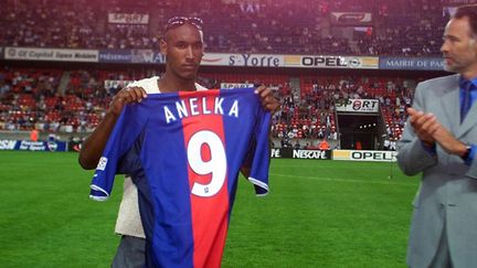 Nicolas Anelka lors de son retour au PSG à l'été 2001