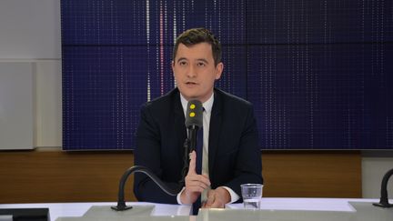 Gérald Darmanin, ministre de l’Action publique et des comptes publics.&nbsp; (JEAN-CHRISTOPHE BOURDILLAT / RADIO FRANCE)