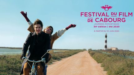 L'affiche du 34e festival du film de Cabourg qui se tient du 10 au 14 juin sur la côte fleurie (Festival de Cabourg)