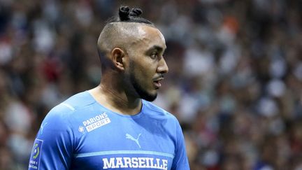 Dimitri Payet lors de la rencontre face à l'OGC Nice, le 22 août 2021.&nbsp; (JEAN CATUFFE / AFP)