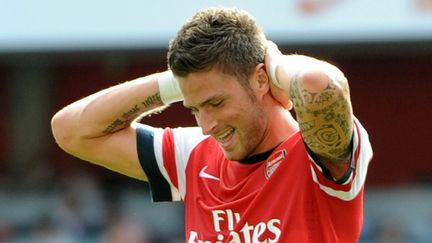 Olivier Giroud a enfin marqué en Premier League sous le maillot d'Arsenal (OLLY GREENWOOD / AFP)