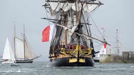 Les fêtes maritimes de Brest (Finistère) ont ouvert leurs portes, mercredi 13 juillet 2016.&nbsp; (FRED TANNEAU / AFP)