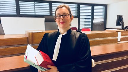 Viviane Brethenoux, vice-présidente du tribunal d'instance de Boulogne-Billancourt, dans les Hauts-de-Seine, en avril 2018. (MATTHIEU MONDOLONI / FRANCEINFO)