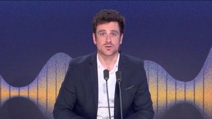 Édouard Marguier presents the franceinfo news. (FRANCEINFO / RADIOFRANCE)