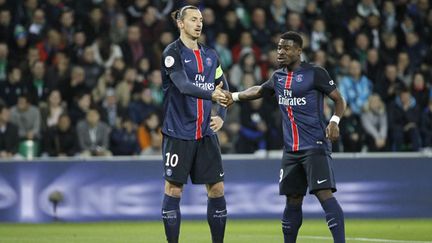 &nbsp; (Serge Aurier et Zlatan Ibrahimovic lors du match contre Saint-Etienne © MaxPPP)