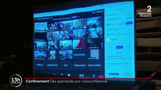 Confinement : des spectacles diffusés en visioconférence