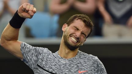 Le joueur bulgare Grigor Dimitrov (PAUL CROCK / AFP)