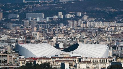 Le stade Vélodrome de Marseille (Bouches-du-Rhône), en octobre 2017. (BORIS HORVAT / AFP)