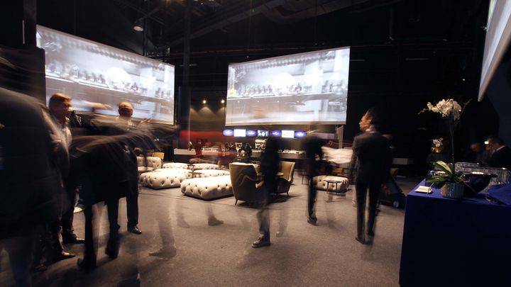 Hall d'accueil libre d'accès au cinéma EuropaCorp de l'Aéroville de Roissy
 (DR)