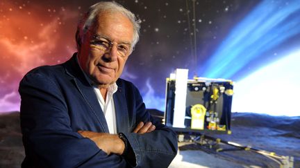 Michel Chevalet, &nbsp;journaliste scientifique à la Cité de l'Espace à Toulouse, le 6 août 2014. (NATHALIE SAINT-AFFRE / MAXPPP)