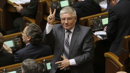 L'ancien parlementaire ukrainien&nbsp;Mikha&iuml;lo Tchetchetov, alli&eacute; du pr&eacute;sident d&eacute;chu Viktor Ianoukovitch, photographi&eacute; ici le 3 mars 2010 &agrave; Kiev (Ukraine). (GRIGORIY VASILENKO / RIA NOVOSTI / AFP)