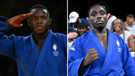 Les judokas Joan-Benjamin Gaba et Maxime-Gaël Ngayap Hambou ont chacun obtenu une médaille lors des Jeux olympiques de Paris. (AFP)