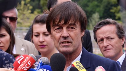 Le ministre de la Transition écologique et solidaire, Nicolas Hulot, a connu un premier désaccord avec Stéphane Travert, ministre de l'Agriculture, sur l'interdiction des néonicotinoïdes.&nbsp; (PHOTO RICHARD MOUILLAUD / MAXPPP)