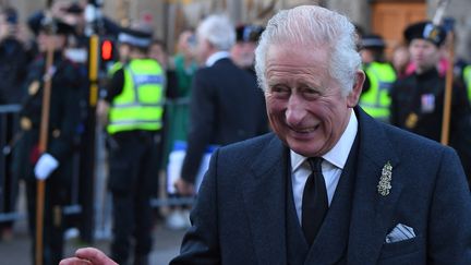 Le roi Charles III à Edinbourg (Ecosse), le 12 septembre 2022. (ANDY BUCHANAN / AFP)