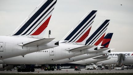 La compagnie Air France va connaître, mardi 8 mai, son quinzième jour de grève. (PHILIPPE LOPEZ / AFP)