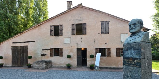 La maison natale de Verdi à Roncole, près de Parme
 (Giuseppe Cacace)