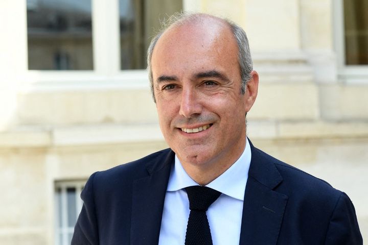 Le député d'Eure-et-Loir Olivier Marleix, le 22 juin 2022 à Paris. (ALAIN JOCARD / AFP)