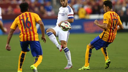 Eden Hazard, auteur d'un but somptueux face à Barcelone (PATRICK SMITH / GETTY IMAGES NORTH AMERICA)