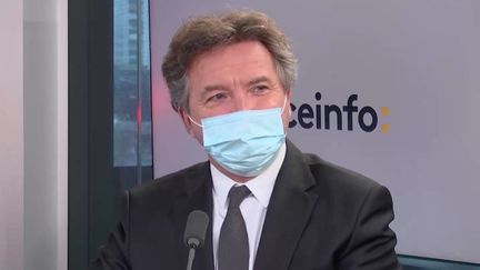 Bruno Cavagné, le président de la Fédération nationale des travaux publics (FNTP). (FRANCEINFO / RADIOFRANCE)