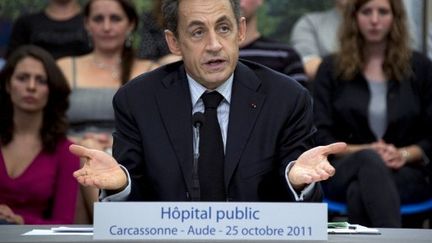 Pour Nicolas Sarkozy, "le secret médical ne peut être absolu" (PASCAL PAVANI / AFP)