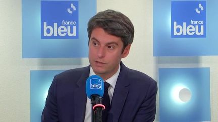 Le Premier ministre Gabriel Attal, vendredi 5 juillet 2024 sur France Bleu. (FRANCE BLEU / RADIO FRANCE)