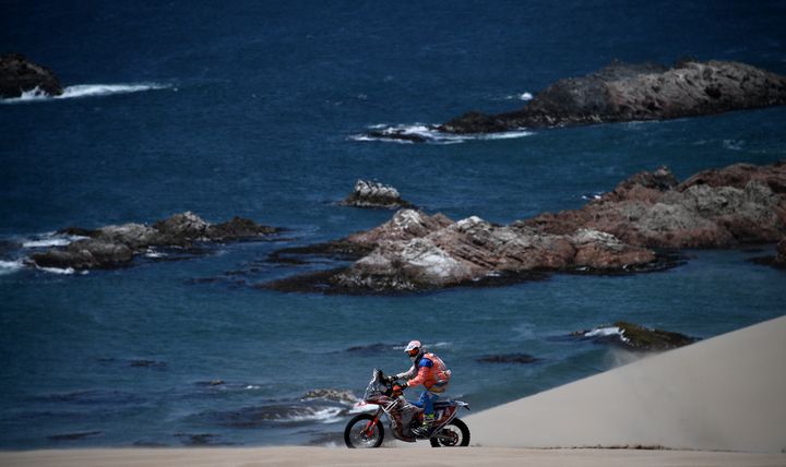 Sur la côte Pacifique du Pérou, en janvier 2018, lors du Dakar. (FRANCK FIFE)