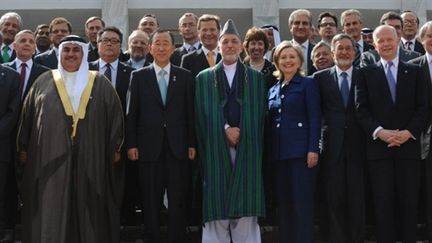 Les représentants présents à la conférence des pays donateurs à Kaboul le 20/07/10 (AFP Shah Marai)