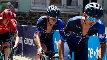 Valentin Madouas et David Gaudu lors de la course en ligne des championnats de France, le 25 juin 2023. (MAXPPP)