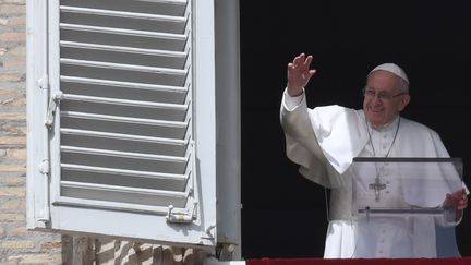 Le pape François, au&nbsp;Vatican, le 11 mars. (FILIPPO MONTEFORTE / AFP)