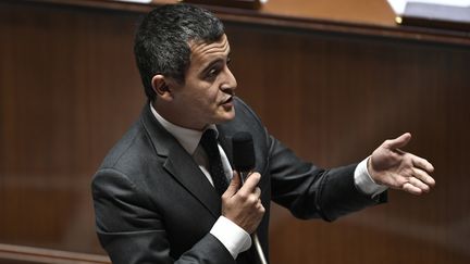 Le ministre de l'Action et des Comptes publics, Gérald Darmanin, le 16 octobre 2018 à l'Assemblée nationale. (STEPHANE DE SAKUTIN / AFP)