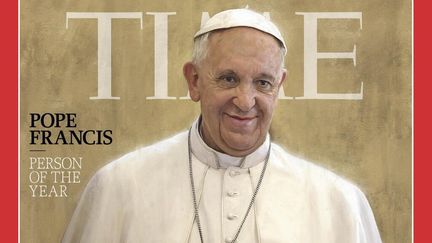 La une du "Time" qui consacre le pape Fran&ccedil;ois comme "la personnalit&eacute; de l'ann&eacute;e" 2013, diffus&eacute;e le 11 d&eacute;cembre 2013.&nbsp; (TIME / FRANCETV INFO)