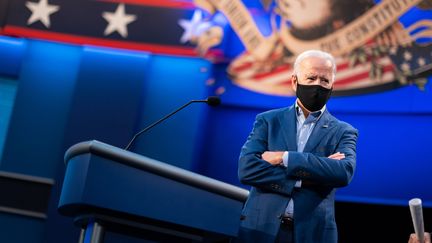 Le candidat démocrate à l'élection présidentielle américaine, Joe Biden, le 29 septembre 2020, lors du premier débat à Cleveland, dans l'Ohio.&nbsp; (EYEPRESS NEWS / AFP)