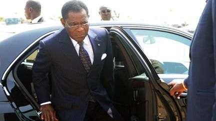 Le président sortant de la Guinée équatoriale, Obiang Nguema Mbasogo est assuré d'être réelu pour un nouveau mandat de 7 ans. "Le résultat est connu d'avance", affirme l'opposant Andres Esono, Secrétaire général de la CPDS. (Photo AFP/Pius Utomi Ekpei)