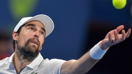 Jérémy Chardy au service (XINHUA)