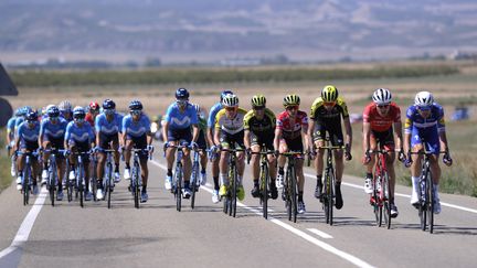 Le peloton lors de la Vuelta 2018. (ANDER GILLENEA / AFP)