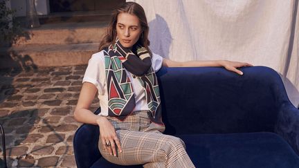 Foulard en laine Mérinos Amédée Paris, collection 2019 (AMEDEE PARIS)