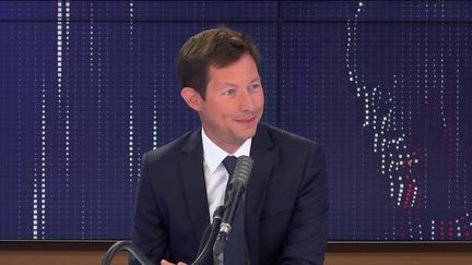 Le député européen Les Républicains François-Xavier Bellamy sur franceinfo le 27 août 2020. (FRANCEINFO / RADIOFRANCE)