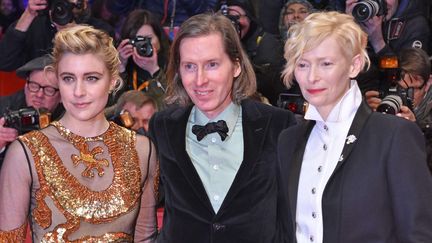 Greta Gerwig, Wes Anderson et Tilda Swinton à l'ouverture de la Berlinale, le 15 février 2018
 (SKA / HSS / Wenn.com / Sipa)