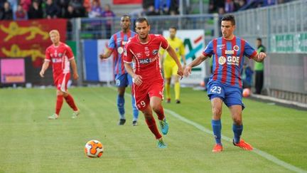 &nbsp; (Le match Caen-Nîmes du 13 mai 2014 fait parties des matchs soupçonnés d'arrangement © Maxppp)